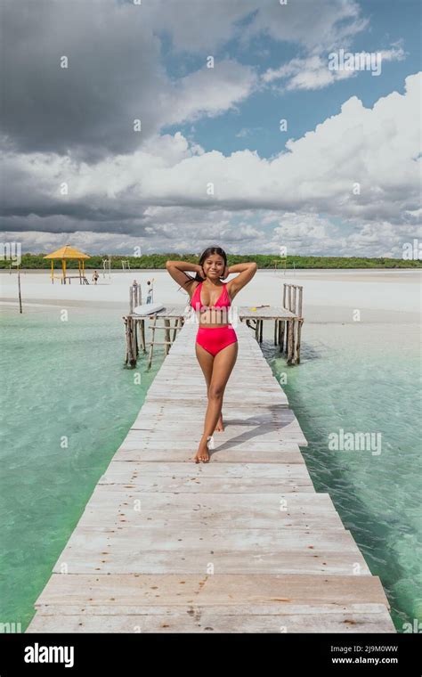 Weibliches model im bikini Fotos und Bildmaterial in hoher Auflösung Alamy