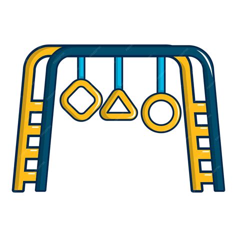 Premium Vector | Park playground equipment icon cartoon illustration of