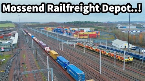 Mossend Rail Freight Depot Yard In Central Scotland Youtube