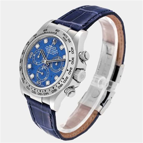 Rolex Blue Diamonds K White Gold Cosmograph Daytona Automatic