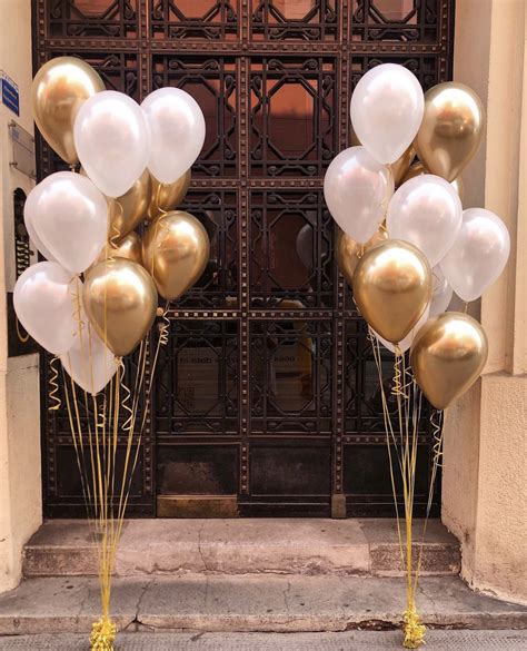 Luftballons Ballontraube aus Latexballons in weiß seidenglanz und