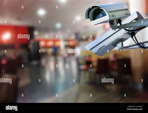 Cctv Camera Surveillance System Restaurant Stock Photo Alamy