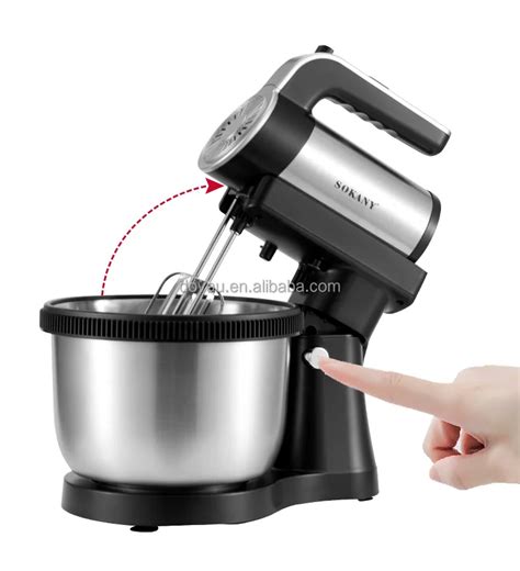 Sokany 5 Speed 1000w 4 Liter Stand Mixer Electric Mixer 2 In 1 Hand