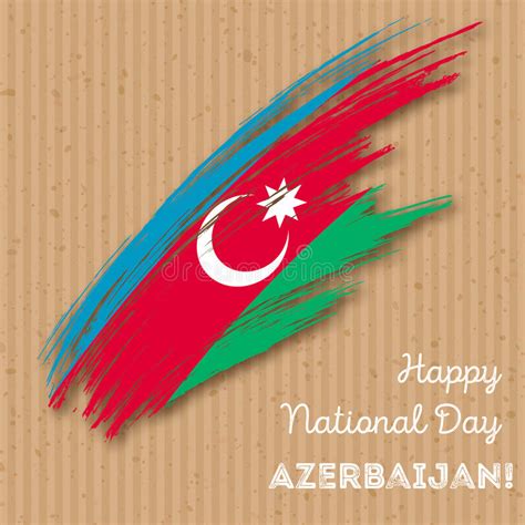 Azerbaijan Independence Day Patriotic Design Stock Vector