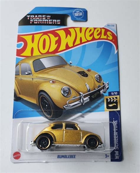 Hot Wheels 2024 HW Screen Time 9 Of 10 Transformers G1 Bumblebee Gold