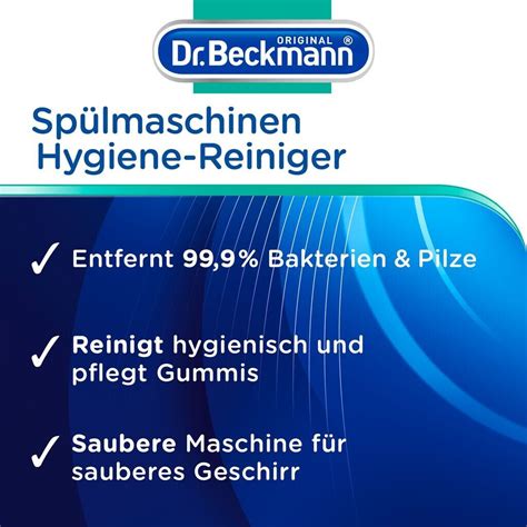 Dr Beckmann Spülmaschinen Hygiene Reiniger 75g Ab 2 65