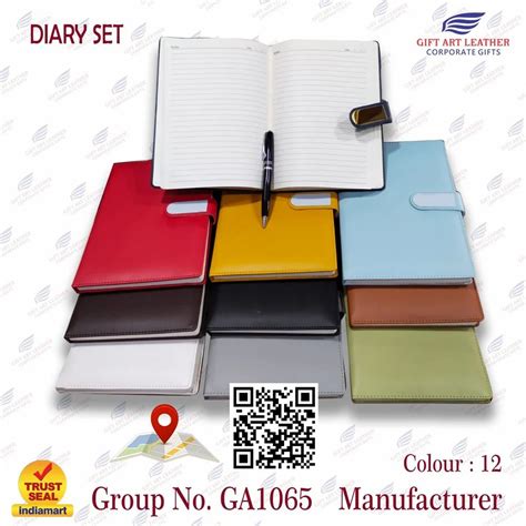 Saddle Stitched PU Leather Cover Notebook Diary Size B5 At Rs 135