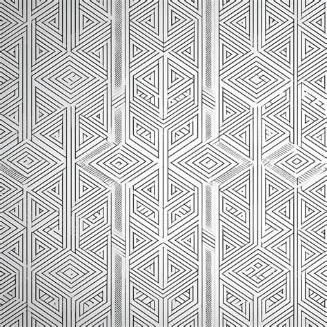 Premium Ai Image Seamless Geometric Pattern In Black And White Vector