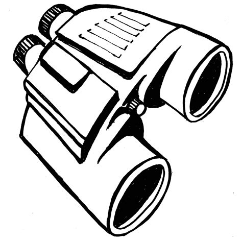 Binoculars Coloring Pages Printable Sketch Coloring Page