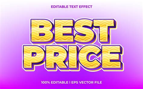 Premium Vector Printbest Price Text Effect Editable Video Cover And