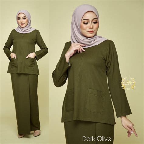 BAJU KURUNG KEDAH POKET BAJU RAYA 2025 PLUS SIZE MINI KURUNG BLACK NUDE