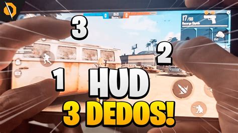 O MELHOR HUD 3 DEDOS DO FREE FIRE YouTube