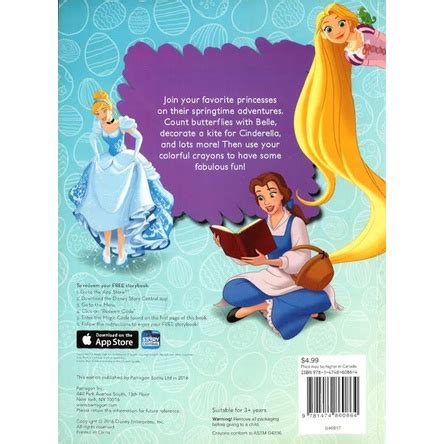 BBW Disney Princess Daffodils Dances Color Activity With Crayons ISBN