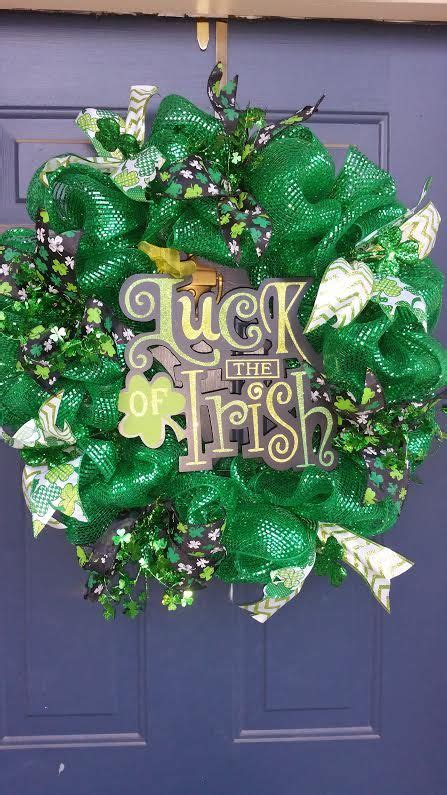 St Patrick Deco Mesh Wreath Supplies From Hobby Lobby And Michaels