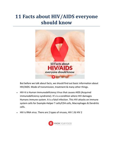 Ppt 11 Facts About Hivaids Everyone Should Know Powerpoint Presentation Id8247063