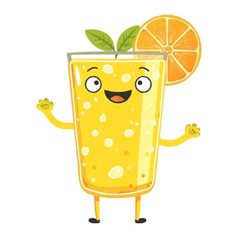 Premium Vector Vector Lemonade Cartoon Character With Arms And Legs