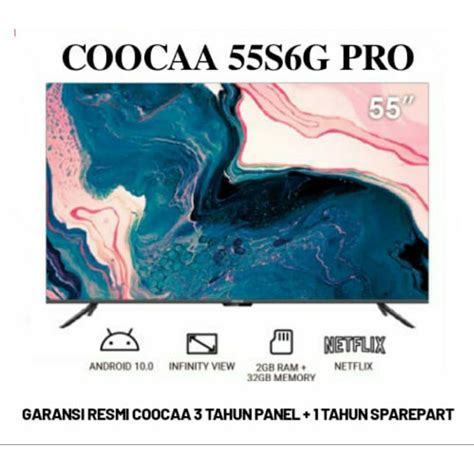 Jual Coocaa S G Pro Smart Led Tv Inch Android K Uhd Garansi