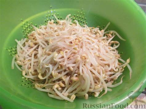 Рецепт: Ростки сои по-корейски на RussianFood.com