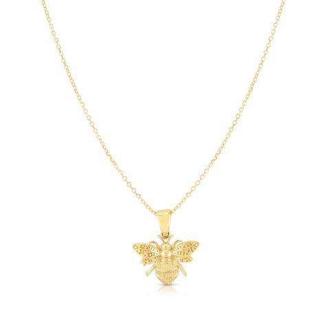 14k Gold Bumblebee Necklace Diamonds By Dawn