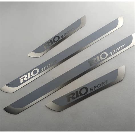 For Kia Rio Accessories Car Sticker Door Sill Scuff Plate