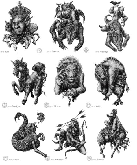 Mirusoup Omg Illustrations Of The 72 Demons Featured In The Lesser