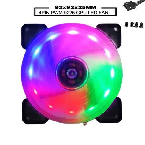 Mm Led Pin Pwm Ventil Tor Mm Computer Case Fan Silent Cm Cpu