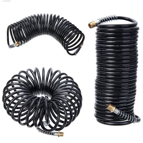 buy pdtoweb black mm air compressor recoil hose  spring tube coil