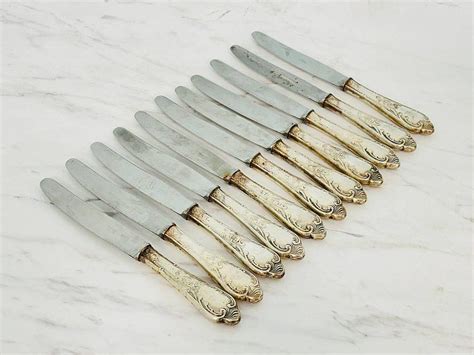 Антикварний набір ножів зі срібла Solingen – Antik Salon