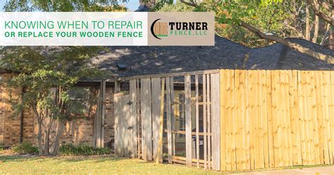 Knowing When To Repair Or Replace Your Wooden Fence Turner Fence