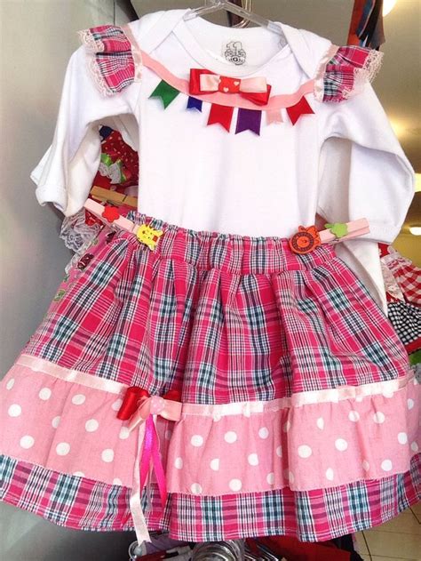 Vestidos De Festa Junina Pompons Coloridos Para Atualizar O Visual