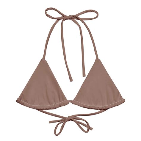 Barely Blushed Recycled String Bikini Top Walmart