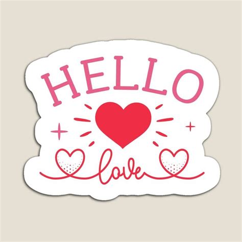 Hello Love Sticker Spread Love With This Valentines Day Sticker