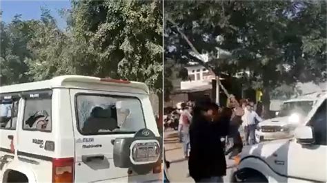 Bjp Leaders Cars Attacked Over Congress Leaders Death Amid Madhya