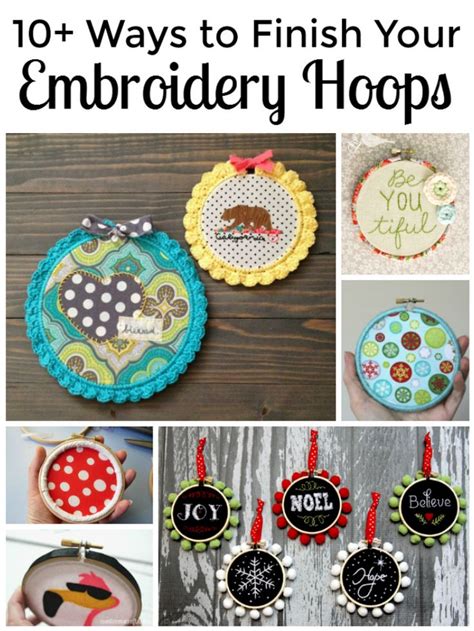 10+ Ways to Finish Your Embroidery Hoops - Auntie Em's Crafts ...