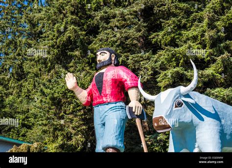 Paul Bunyan And Babe The Blue Ox Statues Trees Of Mystery Klamath California United States