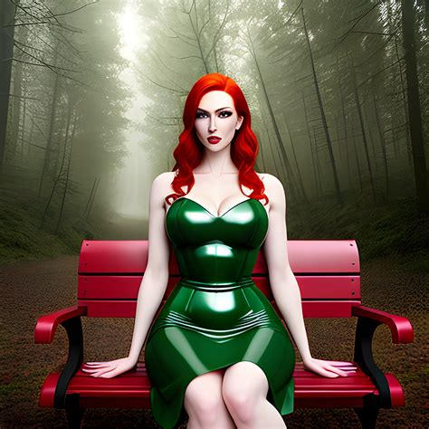 Create a photorealistic image of a young redhead woman with ligh