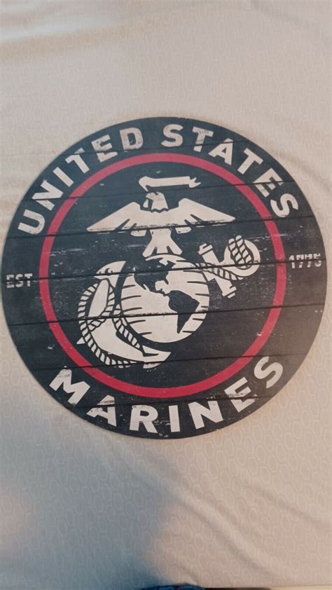 United States Marines Emblem Wooden Wall Hanging Plaque Sign Military 20 ×20 Ebay