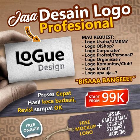 Jual Jasa Desain Logo Usaha Umkm Profesional By Logue Design Indonesia