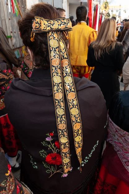 Premium Photo | A woman wears the traditional castilian costume at a ...