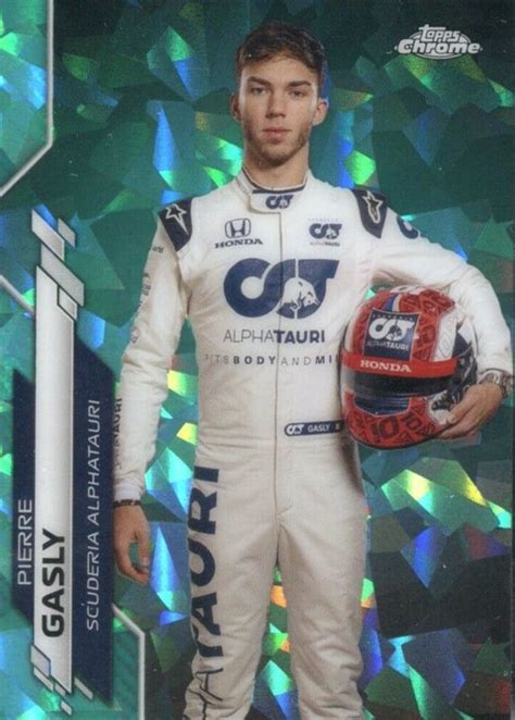 Pierre Gasly Topps Chrome Formula Sapphire Edition Aqua