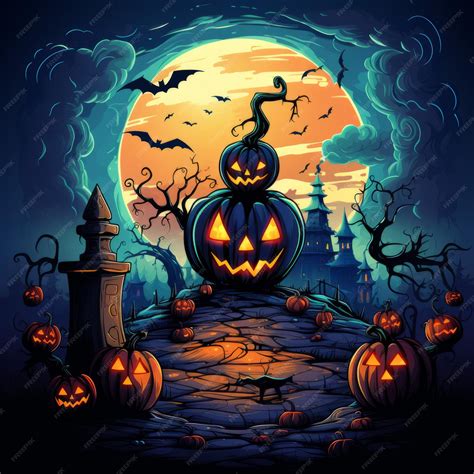 Premium Ai Image Colorful And Cute Halloween Clip Art In Vector