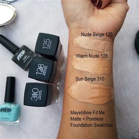Maybelline Fit Me Foundation Nude Beige 125 Warm Nude 128 Sun Beige 310 High On Gloss