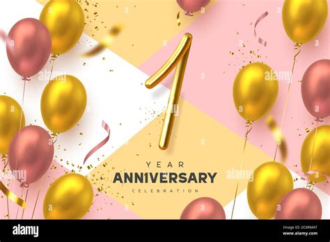 1 year anniversary celebration banner Stock Vector Image & Art - Alamy