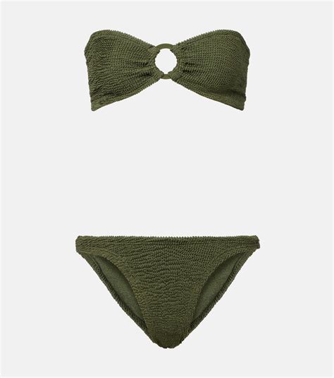 Gloria Bikini In Green Hunza G Mytheresa