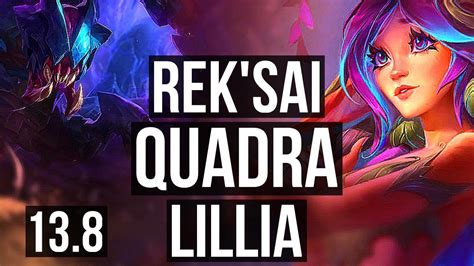 REK SAI Vs LILLIA JNG Quadra 13 1 1 Legendary 700 Games KR