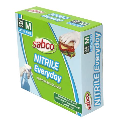 Nitrile Everyday Gloves 24PK - Sabco