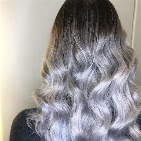 image de gris brown  grey balayage hair