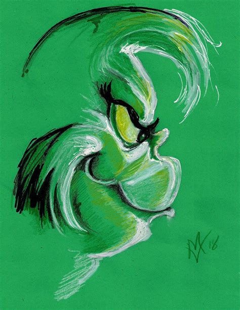 Daily Sketch Challenge The Grinch by Gossamer1970 on DeviantArt