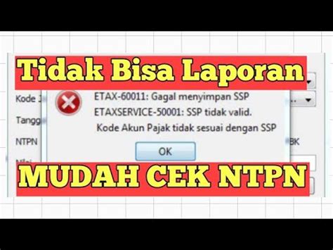 Cara Cek Nomor NTPN Online Pembayaran Pajak PPH Dan PPN YouTube