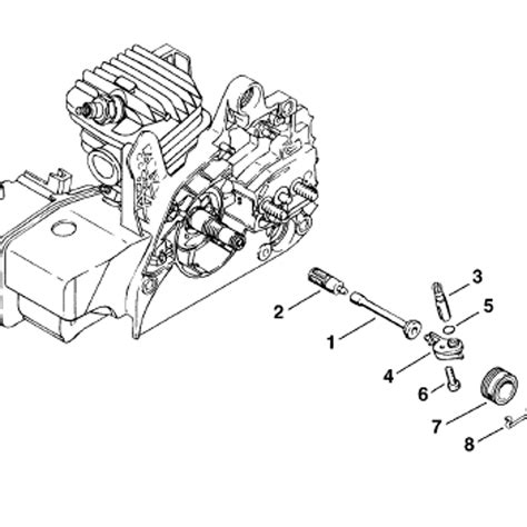 Stihl MS 210 Chainbsaw (MS210) Parts Diagram, Oil pump